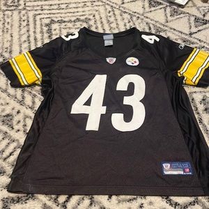 Authentic NFL Pittsburgh Steelers Polamalu womans L